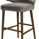 Venus Barstool Grey Chenille | Shop Online8 NZ at online8 furniture store Auckland