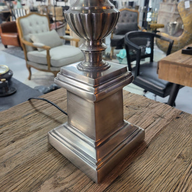 Vienna Table Lamp - Silver Antique at online8 furniture store Auckland