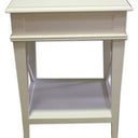 Villa Bedside Table - White Poplar at online8 furniture store Auckland