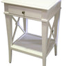 Villa Bedside Table - White Poplar at online8 furniture store Auckland