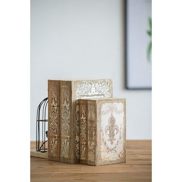 Vintage 4 Pack Book Boxes at online8 furniture store Auckland