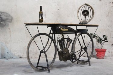 Vintage Cycle Console / Bar Table at online8 furniture store Auckland