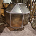 Vintage Pendant Light Antique Brass/Smoke Glass at online8 furniture store Auckland