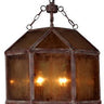 Vintage Pendant Light Antique Brass/Smoke Glass at online8 furniture store Auckland