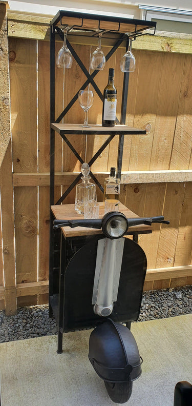 Vintage Scooter Bar Shelf at online8 furniture store Auckland