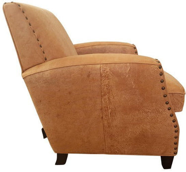 Vito Leather Armchair - Camel at online8 furniture store Auckland