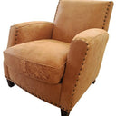 Vito Leather Armchair - Camel at online8 furniture store Auckland