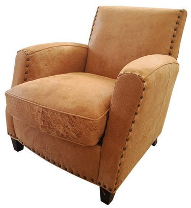 Vito Leather Armchair - Camel at online8 furniture store Auckland