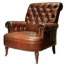 Waldorf Leather Armchair - Vintage Cigar at online8 furniture store Auckland