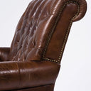 Waldorf Leather Armchair - Vintage Cigar at online8 furniture store Auckland