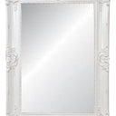 White Ornate Bevelled Floor Mirror Large at online8 furniture store Auckland