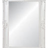 White Ornate Bevelled Floor Mirror Large at online8 furniture store Auckland