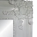 White Ornate Bevelled Wall Mirror - White at online8 furniture store Auckland