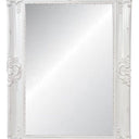 White Ornate Bevelled Wall Mirror - White at online8 furniture store Auckland