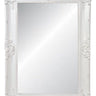 White Ornate Bevelled Wall Mirror - White at online8 furniture store Auckland