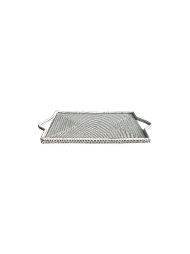White Rectangular Cheese Tray With Glass Insert at online8 furniture store Auckland