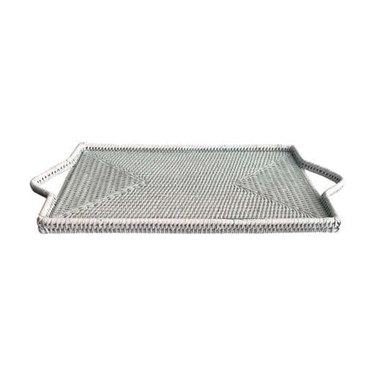 White Rectangular Cheese Tray With Glass Insert at online8 furniture store Auckland