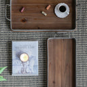 Wood/Metal Trays Set/2 at online8 furniture store Auckland