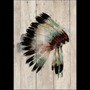 Wood Panel Art - Watercolour Chieftan at online8 furniture store Auckland