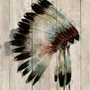 Wood Panel Art - Watercolour Chieftan at online8 furniture store Auckland