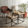 ﻿Wooden Tray Side Table Nest Set/2 at online8 furniture store Auckland