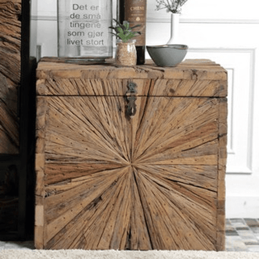 Wooden Trunk | Storage Box | Side Table | Bedside Table | Online8 at online8 furniture store Auckland